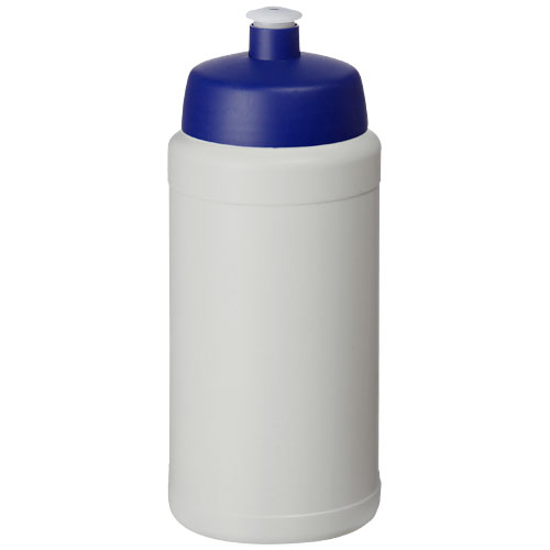 Gourde de sport recyclée personnalisée 500&nbsp;ml BASELINE Naturel et Bleu